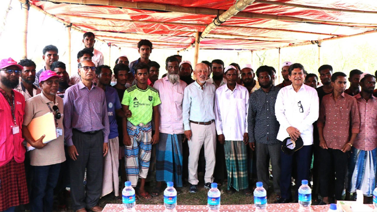 ভাসানচর পরিদর্শন করলেন নিপ্পন ফাউন্ডেশনের চেয়ারম্যান