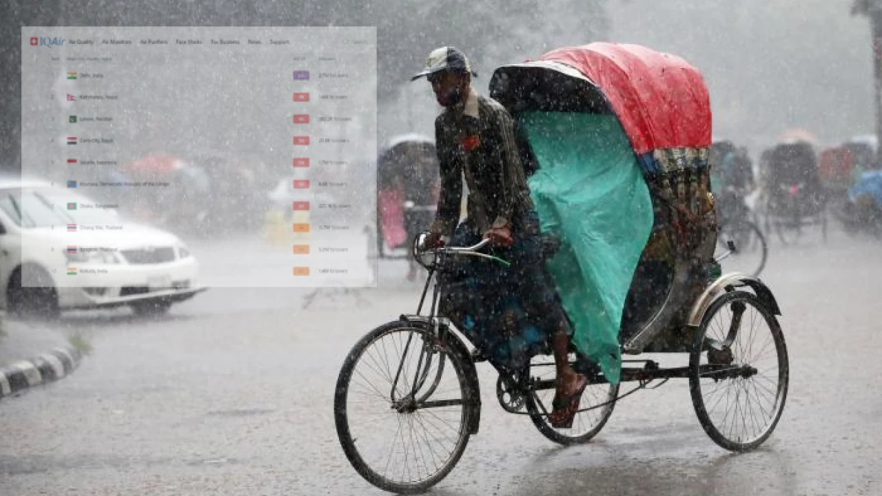 বৃষ্টি হলেও ঢাকার বাতাস আজ ‘অস্বাস্থ্যকর’