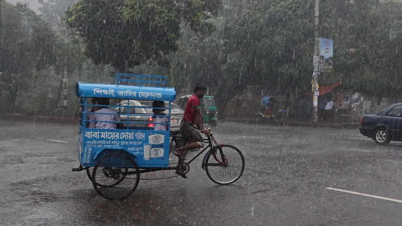 হিট অ্যালার্টের মধ্যে ঢাকায় বৃষ্টি