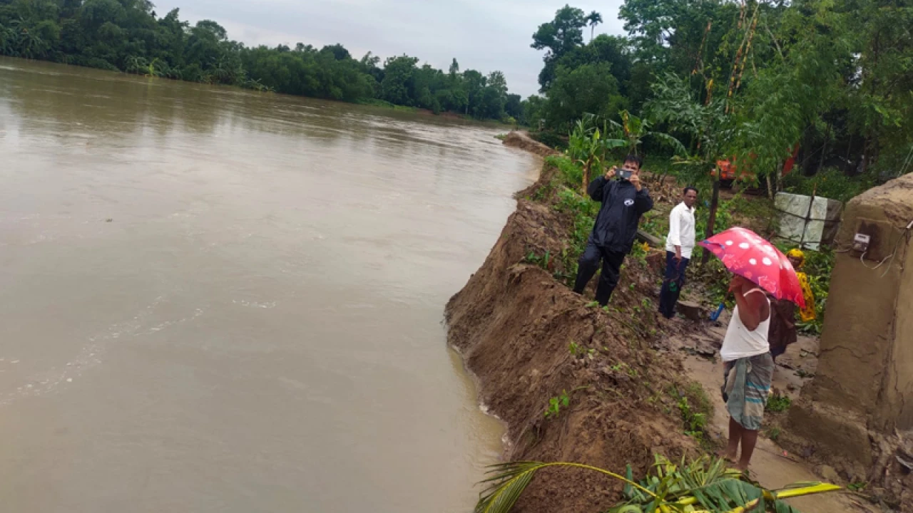 মৌলভীবাজারে নদ-নদীর পানি বেড়ে নিম্নাঞ্চল প্লাবিত