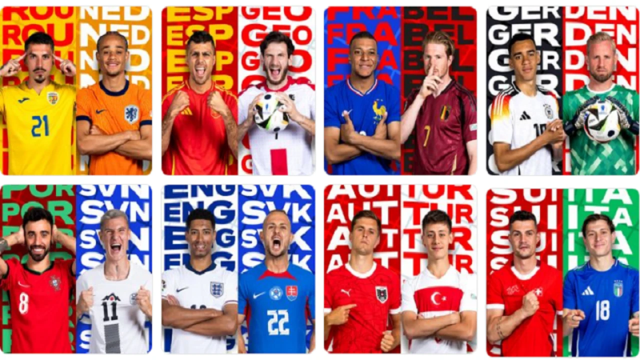 ইউরোর শেষ ষোলোয় কে কার মুখোমুখি, ম্যাচ কখন