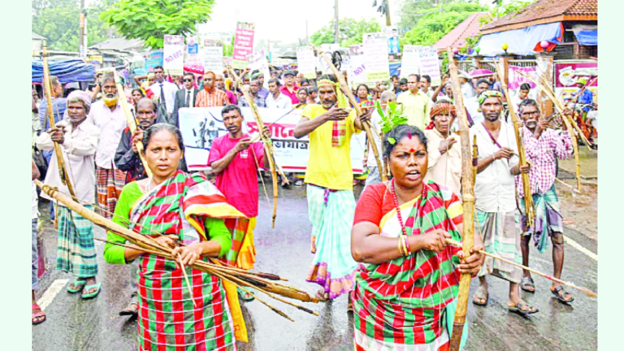 গাইবান্ধায় সাঁওতাল বিদ্রোহ দিবসে বর্ণাঢ্য র‌্যালি