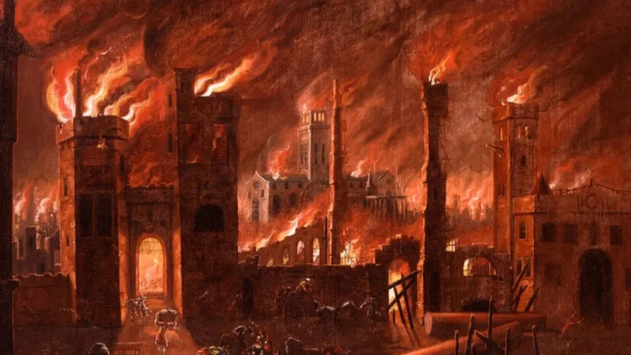 ১৬৬৬ সালে গ্রেট ফায়ার অব লন্ডনের অবসান হয়