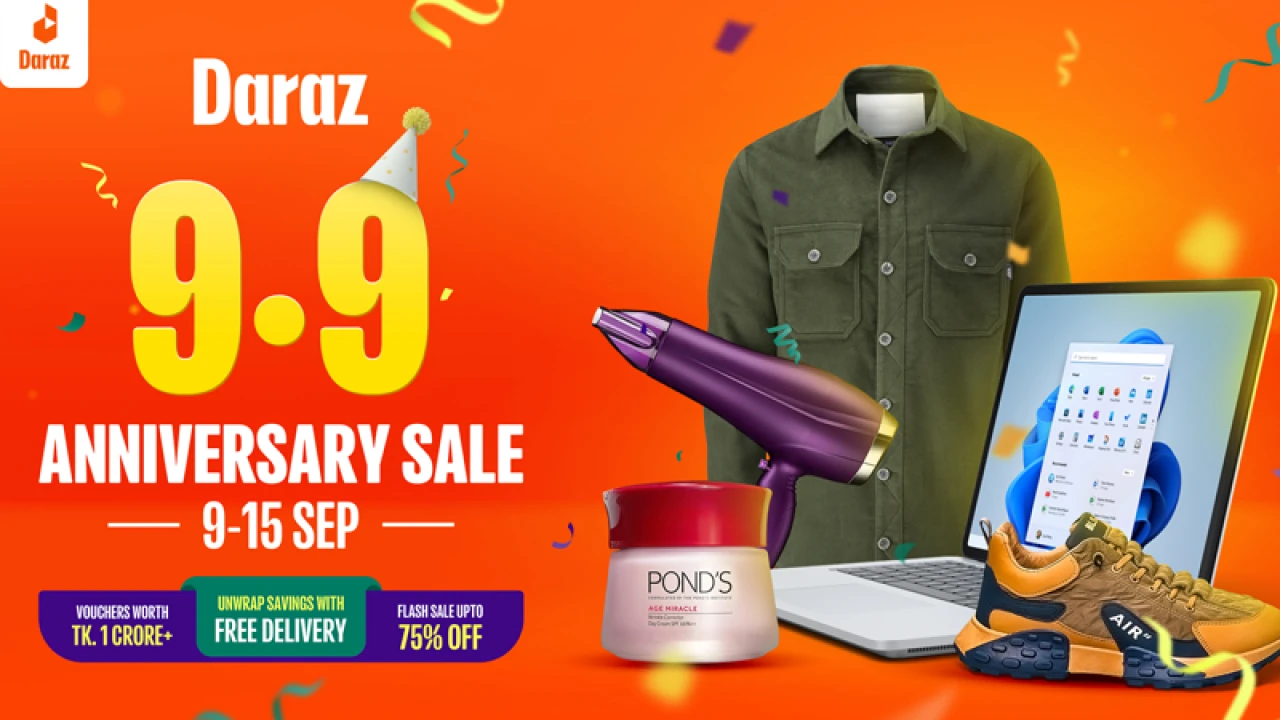 দারাজ বর্ষপূর্তি উপলক্ষে সপ্তাহব্যাপী শপিংয়ে ব্যাপক ছাড়