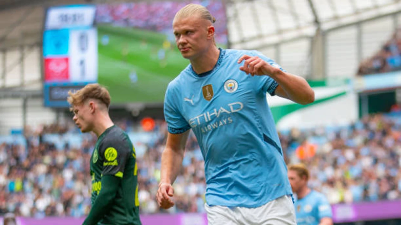 ২২ সেকেন্ডে পিছিয়ে পড়েও হলান্ডের জোড়া গোলে সিটির জয়