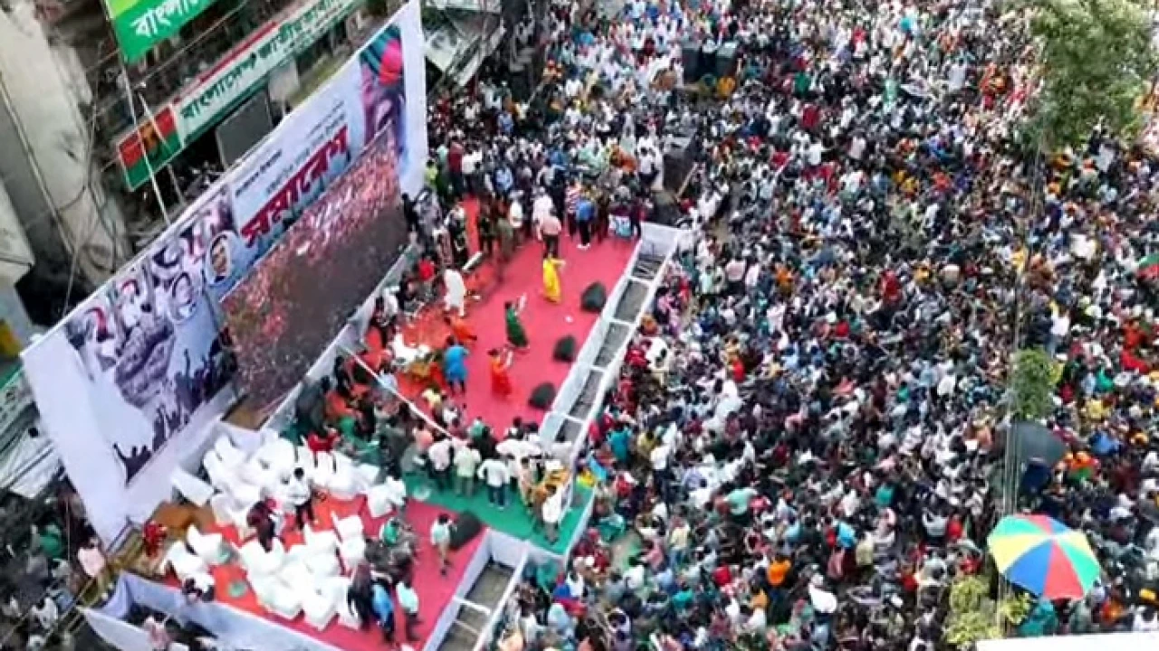 নয়াপল্টনে বিএনপির সমাবেশের কার্যক্রম শুরু