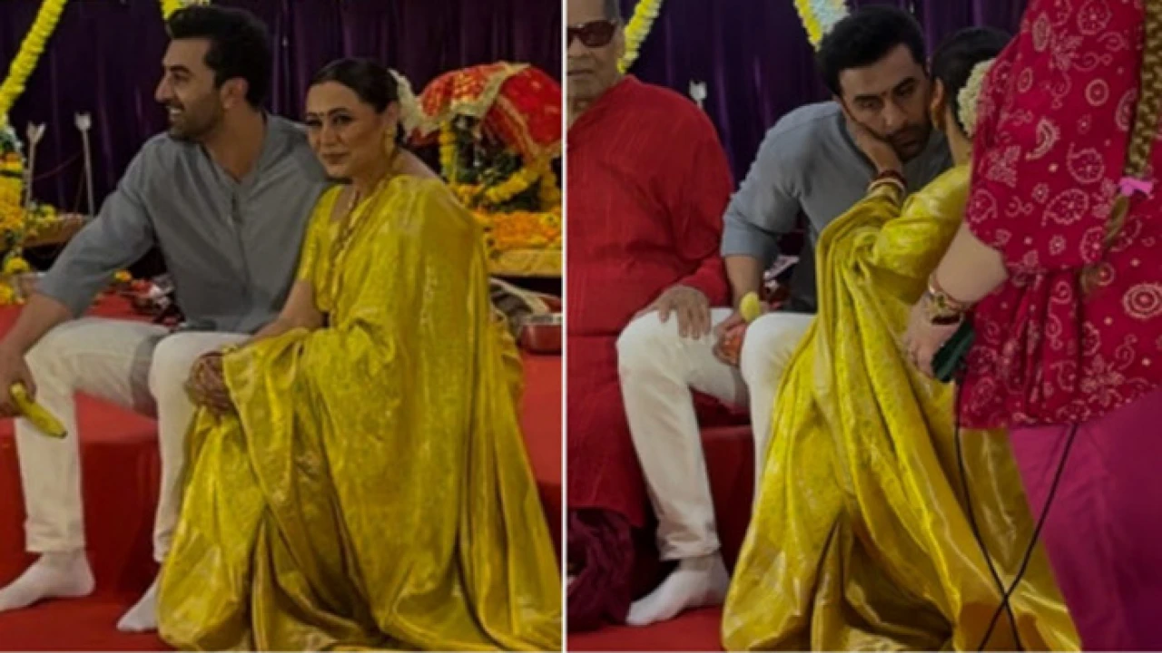 রণবীরের গালে রানির আদুরে চুম্বন, ভিডিও ভাইরাল