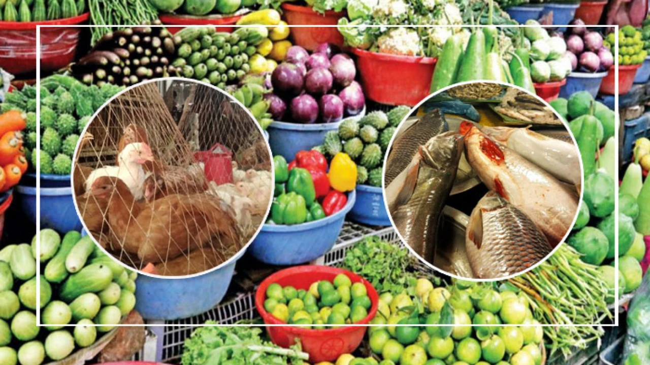 চড়া দামেই বিক্রি হচ্ছে মাছ, মাংস ও সবজি