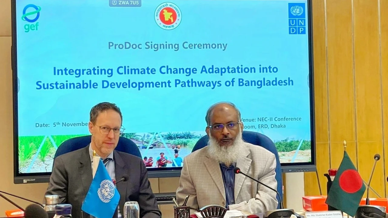 জলবায়ু ঝুঁকিতে থাকা দেশের ৫টি এলাকার অভিযোজন নিয়ে কাজ করবে ইউএনডিপি