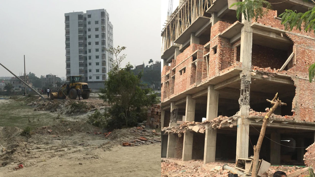 মিলেনিয়াম-মধুসিটির দখলে থাকা জলাশয়-কৃষিজমি উদ্ধার করল রাজউক