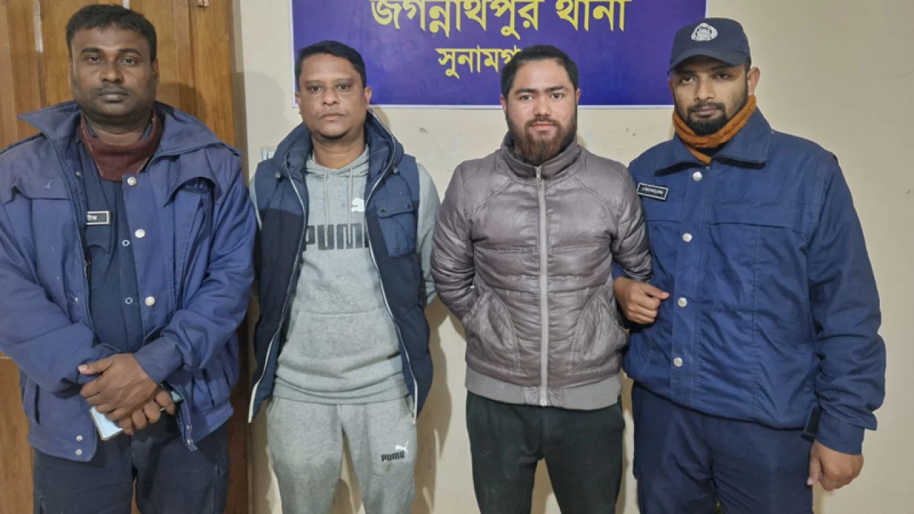 জগন্নাথপুরে ছাত্রলীগের দুই নেতা গ্রেপ্তার