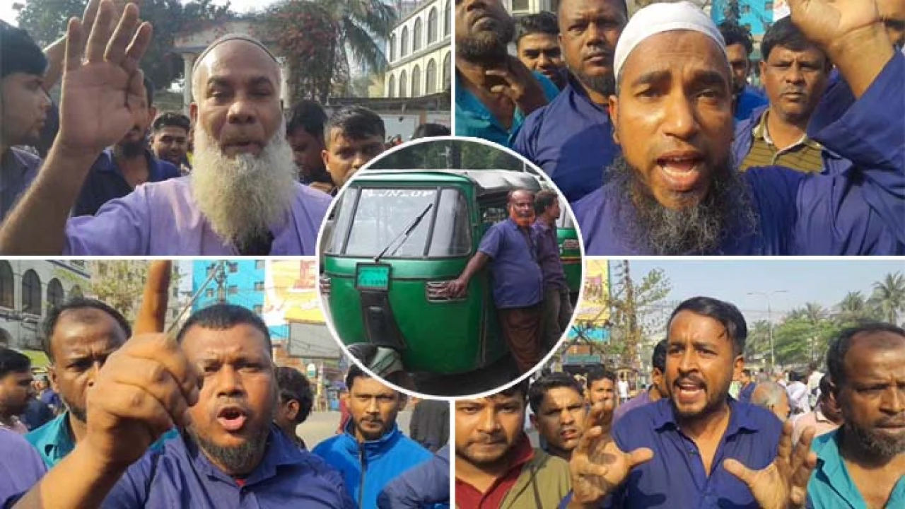 কঠোর বার্তা দিয়ে সিএনজি চালকদের সড়ক অবরোধ