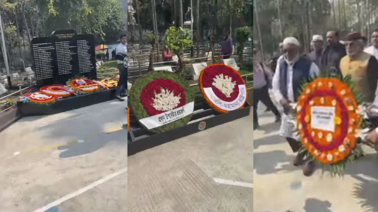 সামরিক কবরস্থানে রাষ্ট্রপতি ও প্রধান উপদেষ্টার পক্ষে শ্রদ্ধা