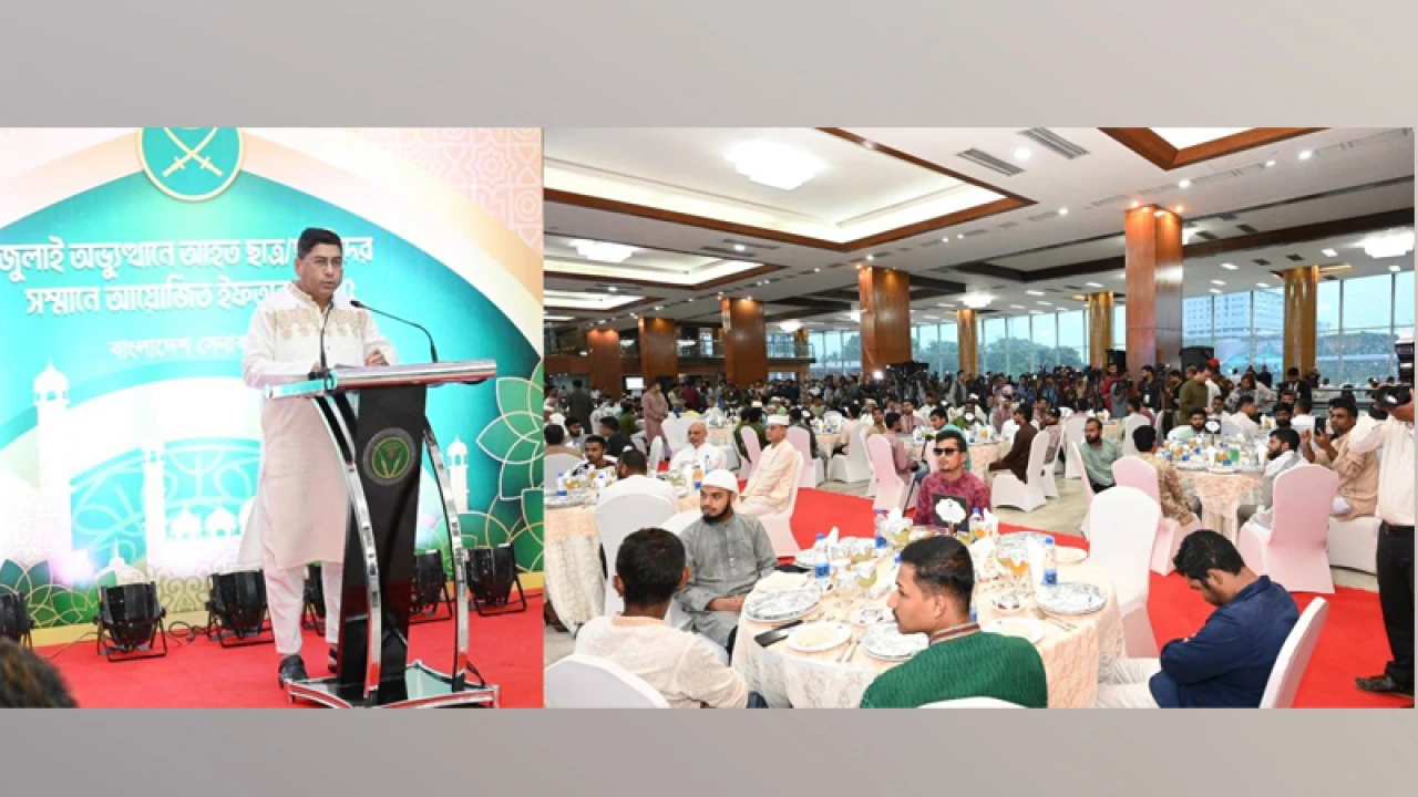 জুলাই গণঅভ্যুত্থানে আহত ছাত্র-ছাত্রীদের নিয়ে সেনাবাহিনীর ইফতার