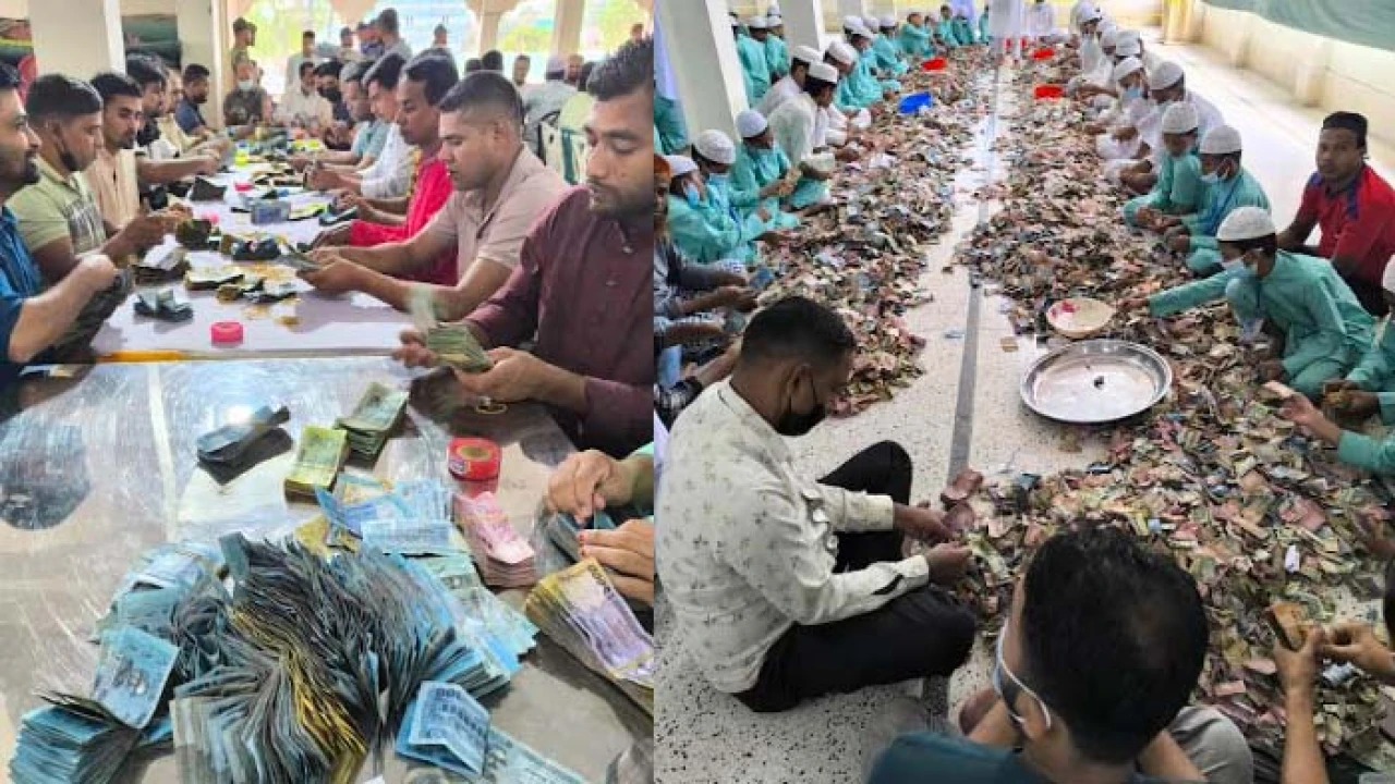 পাগলা মসজিদের দানবাক্সে মিলল ২৮ বস্তা টাকা, চলছে গণনা
