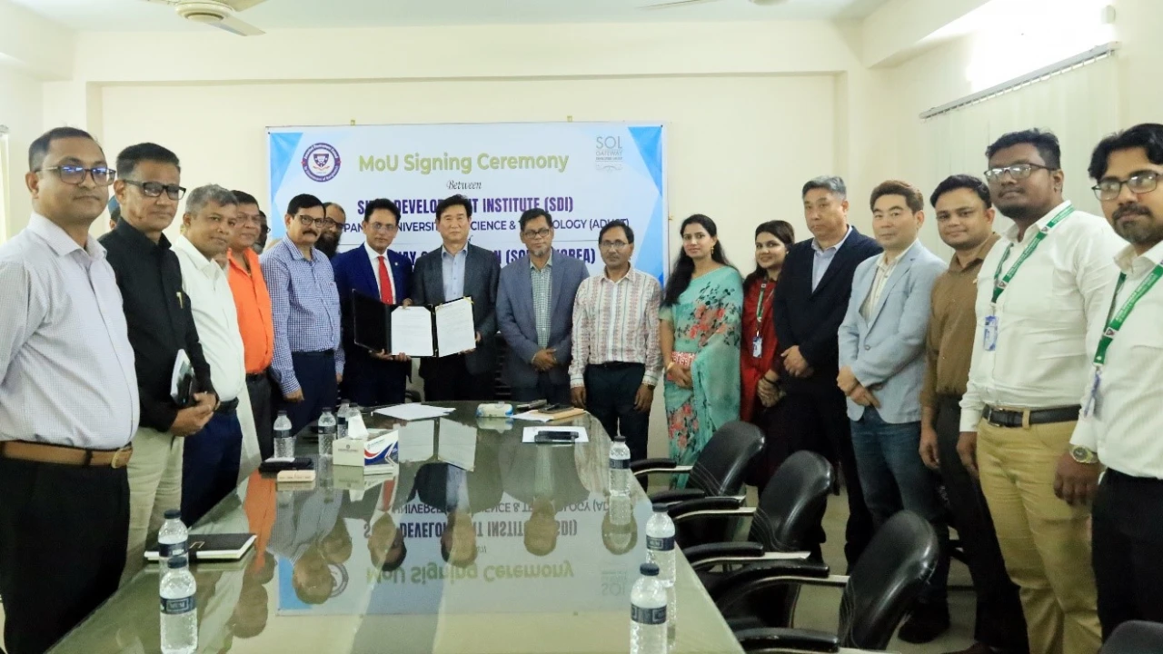 এডাস্ট এসডিআই ও সোল গেটওয়ে করপোরেশনের মধ্যে সমঝোতা স্মারক স্বাক্ষরিত