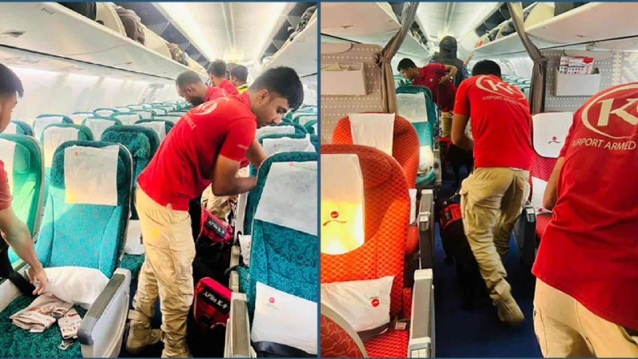 উড়োজাহাজে বোমা থাকার খবর পেয়ে আরোহীদের সরিয়ে নিয়ে তল্লাশি