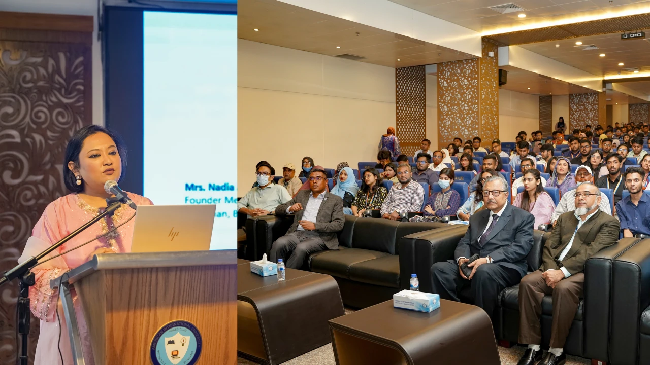 নবীনদের বরণ করল এআইইউবি