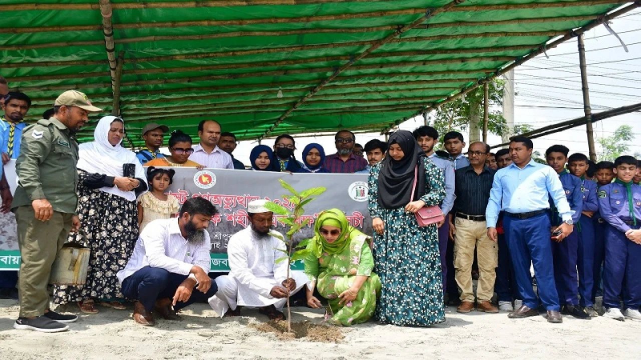 ‘এক শহীদ, এক বৃক্ষ’ কর্মসূচির আওতায় বৃক্ষরোপন