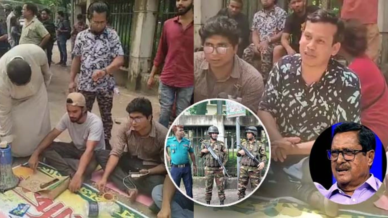 ফজলুর রহমানের বাসার সামনে ছাত্র-জনতার অবস্থান, সেনা মোতায়েন (ভিডিও)