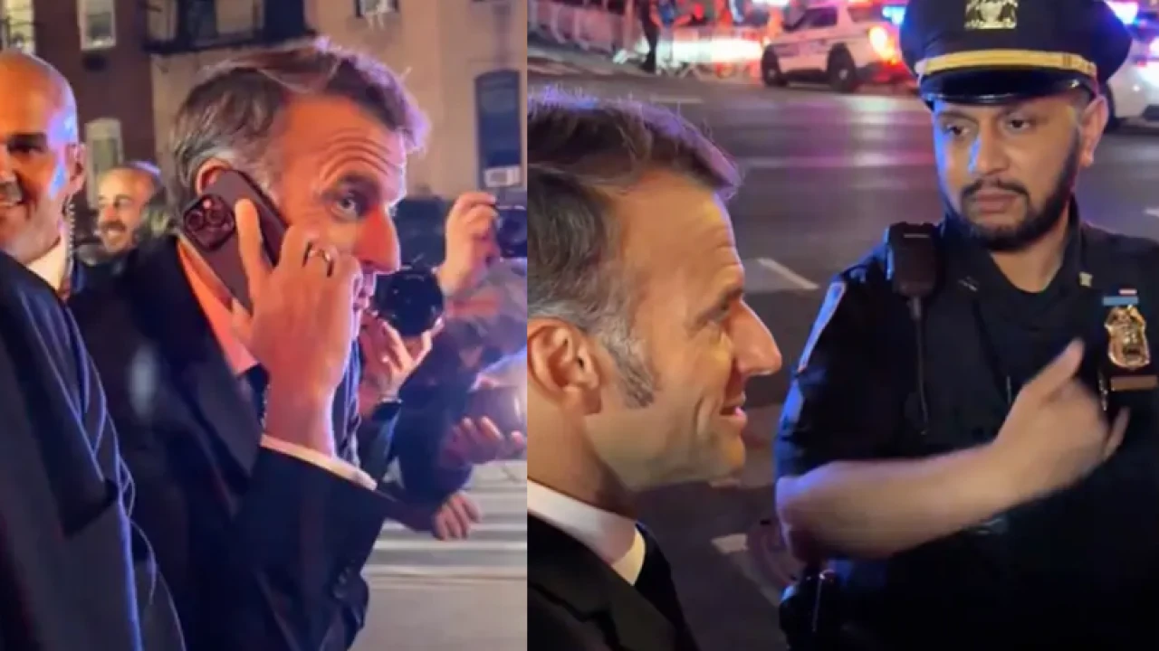 ট্রাম্পের কারণে যানজটে পড়লেন ফরাসি প্রেসিডেন্ট, নেমে করলেন ফোন