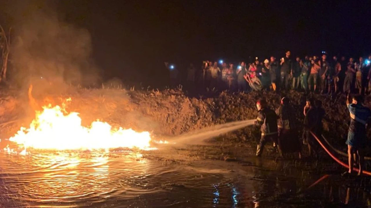 শ্রীমঙ্গলে তেলের লাইনে আগুন, দগ্ধ ২