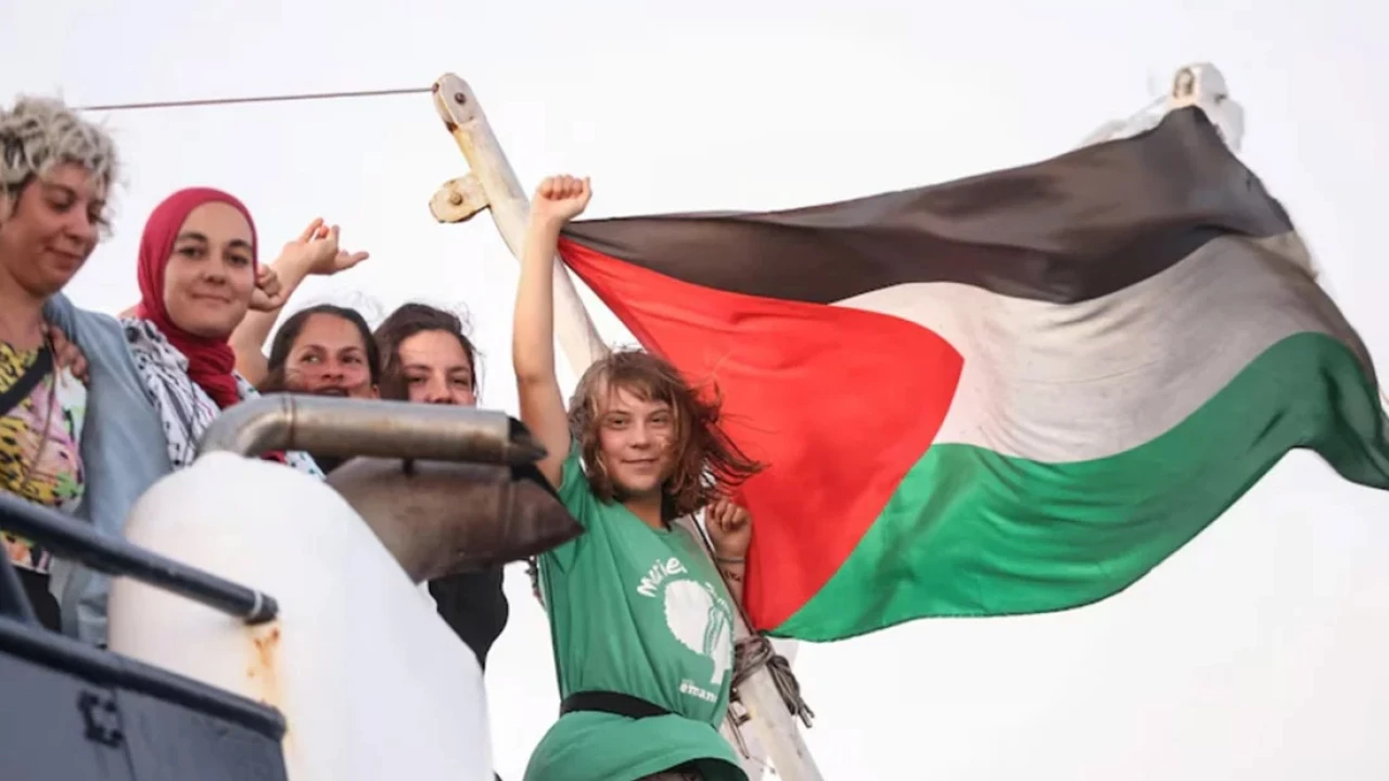 গ্রেটা থুনবার্গের সঙ্গে ইসরায়েলি বাহিনীর অমানবিক আচরণ