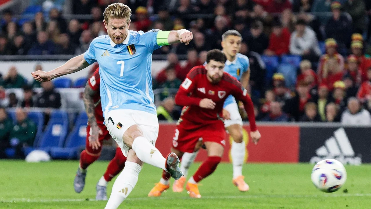 ডি ব্রুইনের জোড়া গোলে বেলজিয়ামের দাপুটে জয়