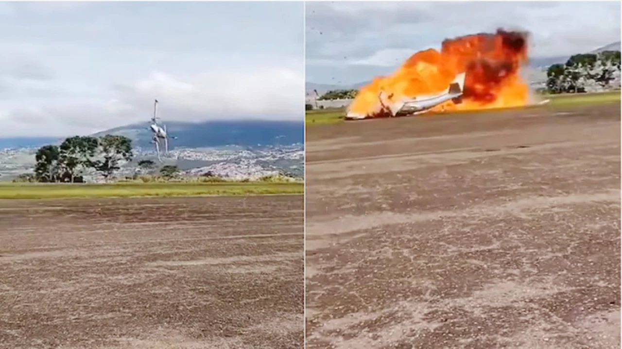 রানওয়েতে আছড়ে পড়ল বিমান, নিহত ২