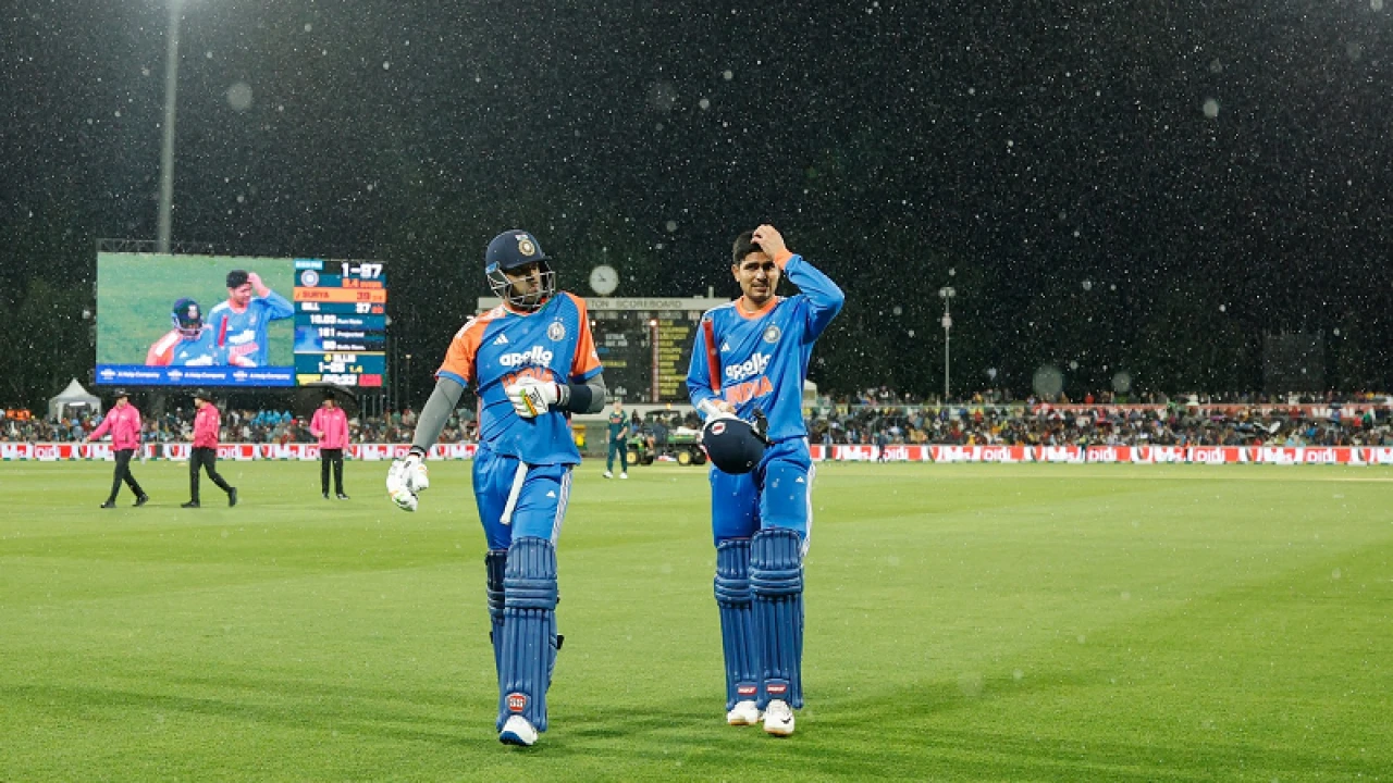 ভারত ব্যাটে ঝড় তোলার পর বৃষ্টিতে পরিত্যক্ত ম্যাচ