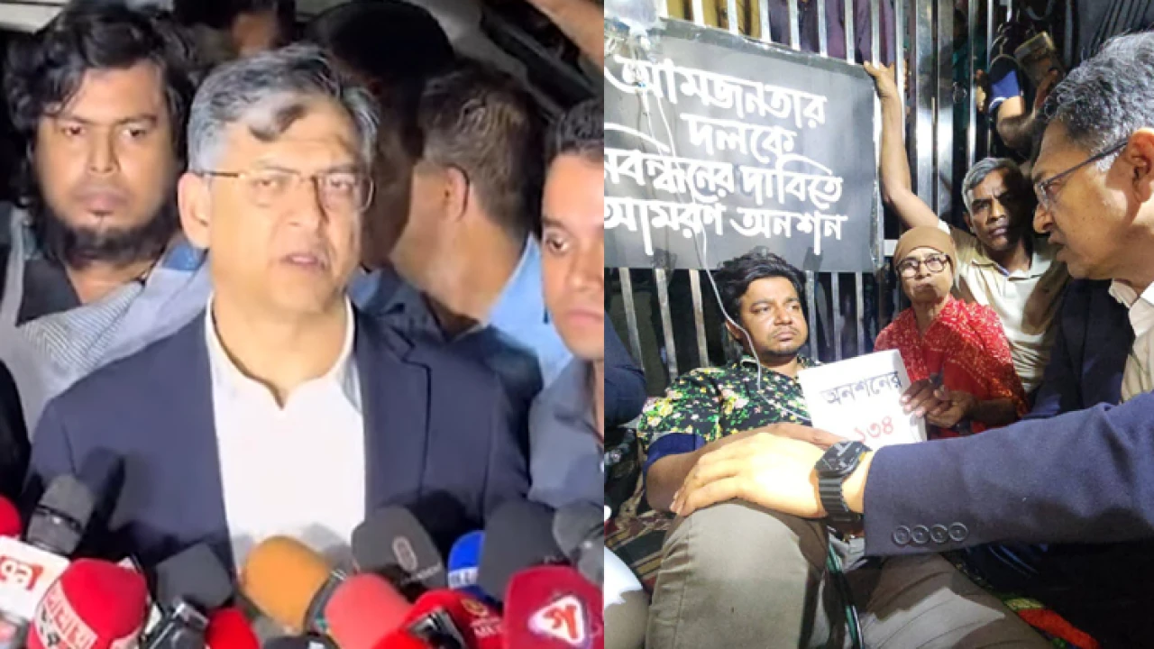 ১৩০ ঘণ্টা পর তারেকের অনশন ভাঙালেন সালাহউদ্দিন