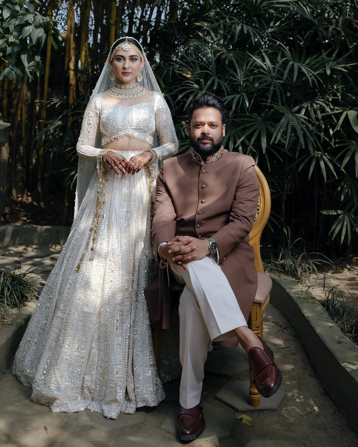 বিয়ের সাজে মেহজাবীন চৌধুরী ও আদনান আল রাজীব